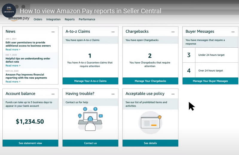 amazon pay dashboard