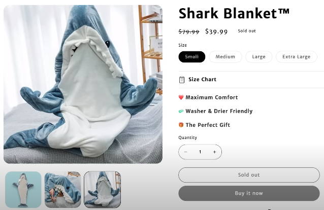 shark blanket